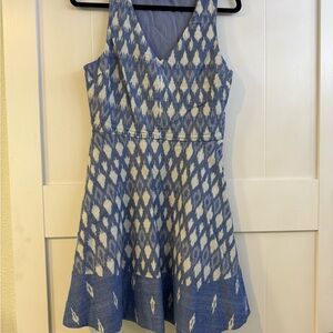 Joie Blue and White Patterned Dress